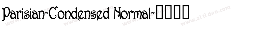 Parisian-Condensed Normal字体转换